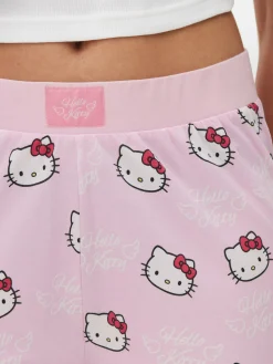 „Hello Kitty“ Schlafanzughose Mit Weitem Beinschnitt Damen Schlafanzughosen