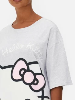 Hot „Hello Kitty“ Schlaf-T-Shirt Im Oversized-Look Damen Schlafshirts Und Nachthemden