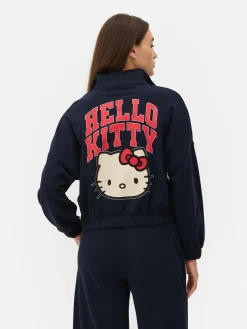 Online „Hello Kitty“ Sweatshirt Mit Halbem Reißverschluss Damen Hoodies Und Sweatshirts
