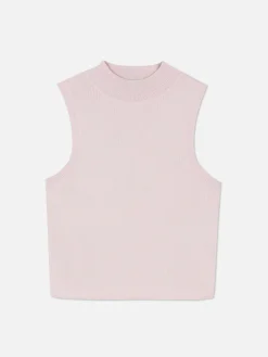 Outlet Hochgeschlossenes, Kurzes Trägertop Damen Tops Und T-Shirts