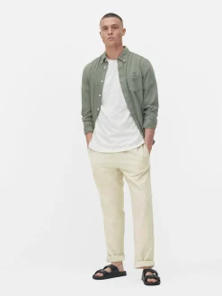 Sale Hose Aus Leinengemisch Herren Hosen