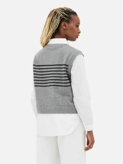 Clearance 2-in-1-Hemd Mit Weste Im Lagenlook Damen Blusen