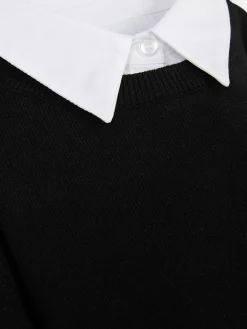 2-in-1-Hemd Und -Pullover Damen Pullover Und Cardigans