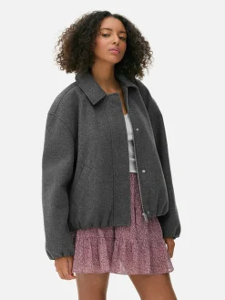 Discount Jacke Mit Ballonsaum Damen Jacken Und Mäntel
