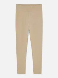 Outlet Jersey-Leggings Mit Hohem Bund Damen Hosen Und Leggings