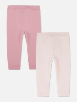 Hot Jogginghosen Mit Kordelzug Und Bündchen, 2er-Pack Hosen Und Leggings