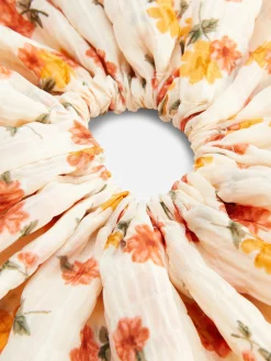 Online Jumbo-Haargummi Mit Blumenmuster Damen Haarschmuck