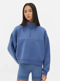 Best „Kappa X “ Sweatshirt Mit Reißverschluss Damen Fitnesskleidung Und Activewear