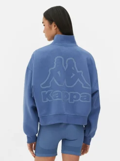 Best „Kappa X “ Sweatshirt Mit Reißverschluss Damen Fitnesskleidung Und Activewear