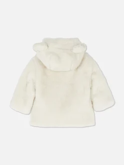 Clearance Kapuzenjacke Aus Kunstfell Jacken Und Mäntel