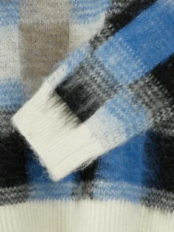 Clearance Karierter „Rita Ora“ Pullover Aus Gebürstetem Stoff Damen Pullover Und Cardigans