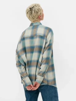 Discount Kariertes Hemd In Boyfriend-Fit Damen Blusen