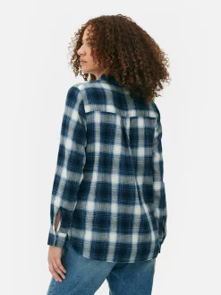 Best Kariertes Hemd Mit Knopfleiste Damen Blusen