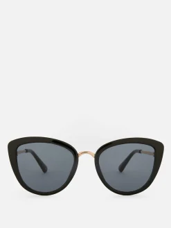 Katzenaugen-Sonnenbrille Mit Metallsteg Damen Sonnenbrillen