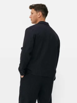 Clearance „Kem“ Jacke Mit Nadelstreifen Und Knopfleiste Herren Jacken Und Mäntel