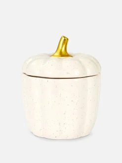 New Kerze Im Gesprenkelten Kürbisgefäß Halloween-Deko Und Süßigkeiten|Halloween Alle