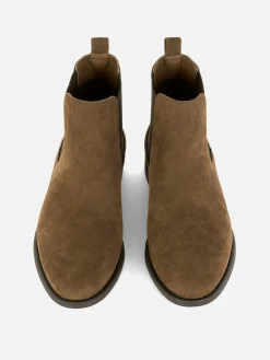 Outlet Klassische Chelsea Boots Aus Wildlederimitat Herren Stiefel