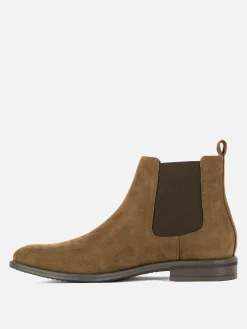 Outlet Klassische Chelsea Boots Aus Wildlederimitat Herren Stiefel