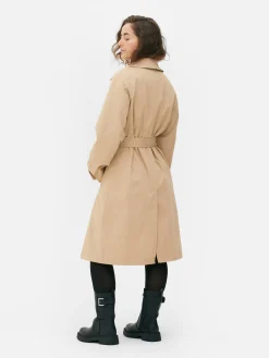 Clearance Klassischer Zweireihiger Trenchcoat Damen Jacken Und Mäntel