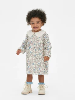 Hot Kleid Mit Kragen Und Blumenmuster Kleider Und Röcke