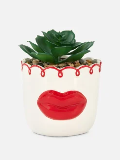 Online Künstliche Sukkulente Im Lippentopf Kunstpflanzen Und -Blumen