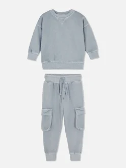 Hot Kombiset Aus Sweatshirt Und Cargo-Jogginghose Kinder Sets Und Outfits