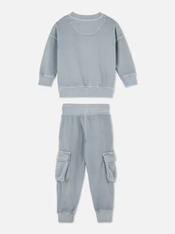 Hot Kombiset Aus Sweatshirt Und Cargo-Jogginghose Kinder Sets Und Outfits