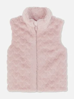 New Kunstfellweste Mit Herzstruktur Jacken Und Mäntel