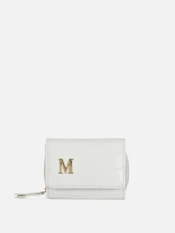 Best Kunstleder-Geldbeutel In Kroko-Optik Mit Initiale Damen Taschen Und Portemonnaies