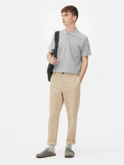 Kurzarm-Poloshirt Aus Piqué Herren Tops Und T-Shirts