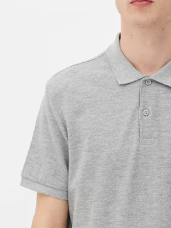 Kurzarm-Poloshirt Aus Piqué Herren Tops Und T-Shirts