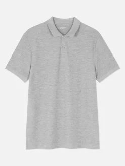 Kurzarm-Poloshirt Aus Piqué Herren Tops Und T-Shirts