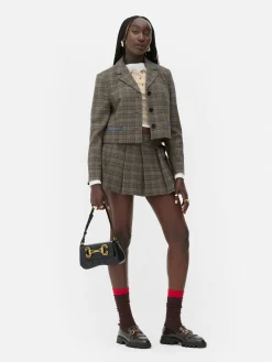 Outlet Kurzer „Rita Ora“ Blazer Mit Karomuster Damen Blazer