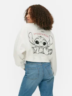 Discount Kurzes „Disneys Stitch“ Sweatshirt Damen Hoodies Und Sweatshirts
