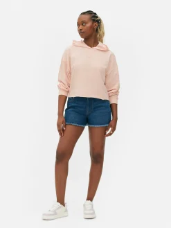 Best Kurzes Hoodie Mit Geradem Schnitt Damen Hoodies Und Sweatshirts