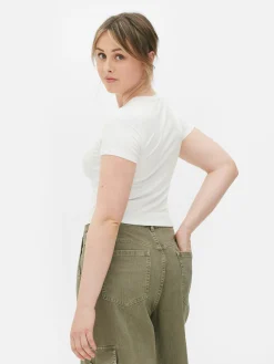 Discount Kurzes T-Shirt Damen Tops Und T-Shirts