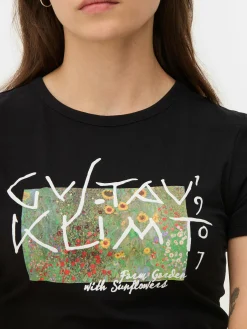 Discount Kurzes T-Shirt Von Gustav Klimt Damen Tops Und T-Shirts