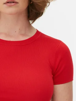 Hot Kurzärmeliger, Bauchfreier Pullover Damen Pullover Und Cardigans