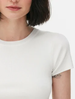 Outlet Kurzärmeliger, Bauchfreier Pullover Damen Pullover Und Cardigans