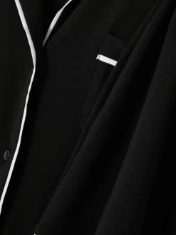 Outlet Kurzärmeliger Jersey-Schlafanzug Damen Schlafanzüge