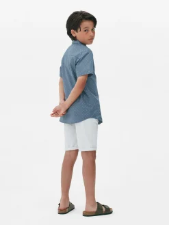 Clearance Kurzärmeliges Hemd Mit Knopfleiste Kinder Tops Und T-Shirts