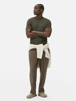 Outlet Kurzärmeliges Slim-Fit-T-Shirt Herren Tops Und T-Shirts