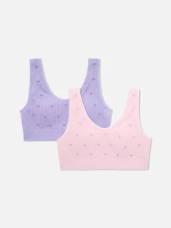 Clearance Kurztop Mit Herzstickerei Kinder Unterwäsche