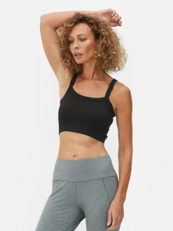 Hot Kurz-Top Mit Rippenstruktur Damen Tops Und T-Shirts