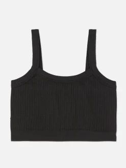 Hot Kurz-Top Mit Rippenstruktur Damen Tops Und T-Shirts