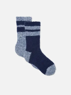 Discount Kuschelige Bettsocken, 2er-Pack Herren Socken