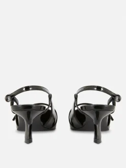 Lackleder-Heels Mit Schnalle Damen Gothic-Kleidung|Heels