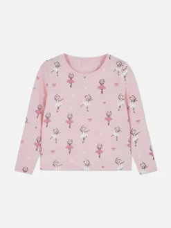 New Langarmshirt Mit Ballettgrafik Kinder Tops Und T-Shirts