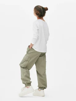 New Langarmshirt Mit Print Auf Der Brust Kinder Tops Und T-Shirts