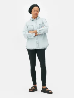 Hot Lange Jersey-Leggings Damen Hosen Und Leggings